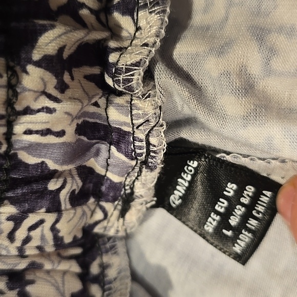 Amazon Women's Wide Leg Pants - Purple and Cream - Picture 3 of 4